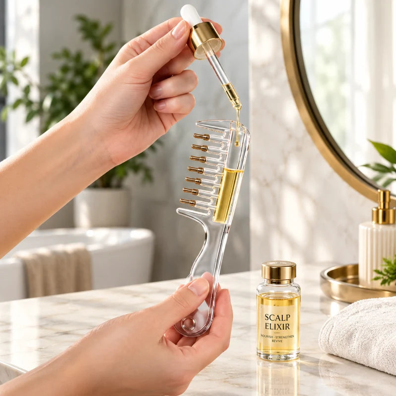 Hair Serum & Oil Applicator Comb