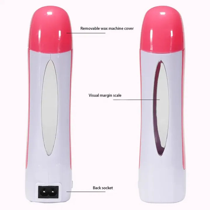 Portable Roll-On Wax Heater Kit with Wax & Strips