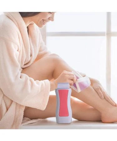 Portable Roll-On Wax Heater Kit with Wax & Strips