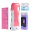 Portable Roll-On Wax Heater Kit with Wax & Strips