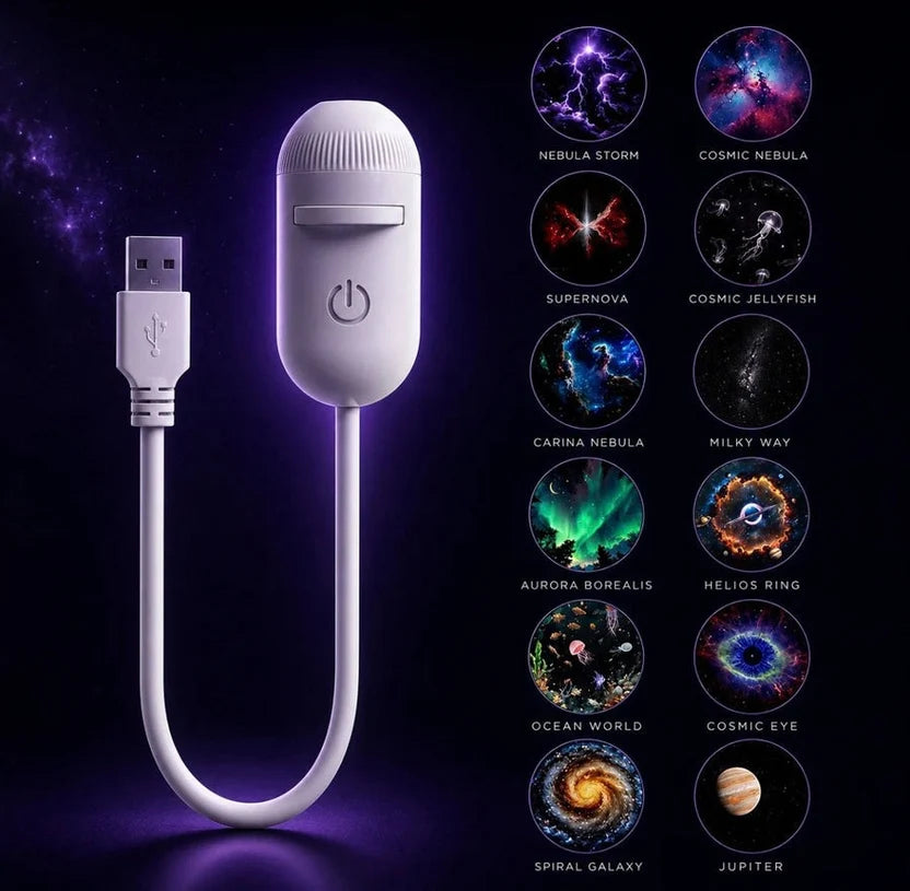 6-in-1 USB Galaxy Star Projector