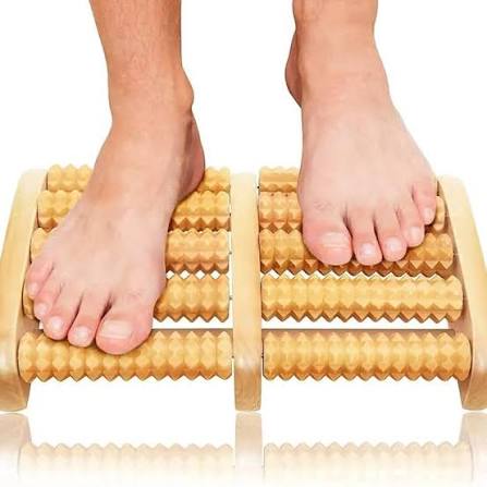 Wooden Foot Massager Roller – Relaxation & Foot Massage Tool